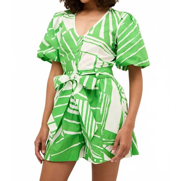 MARIE OLIVER Pants - NEW MARIE OLIVER devin romper in verdant
